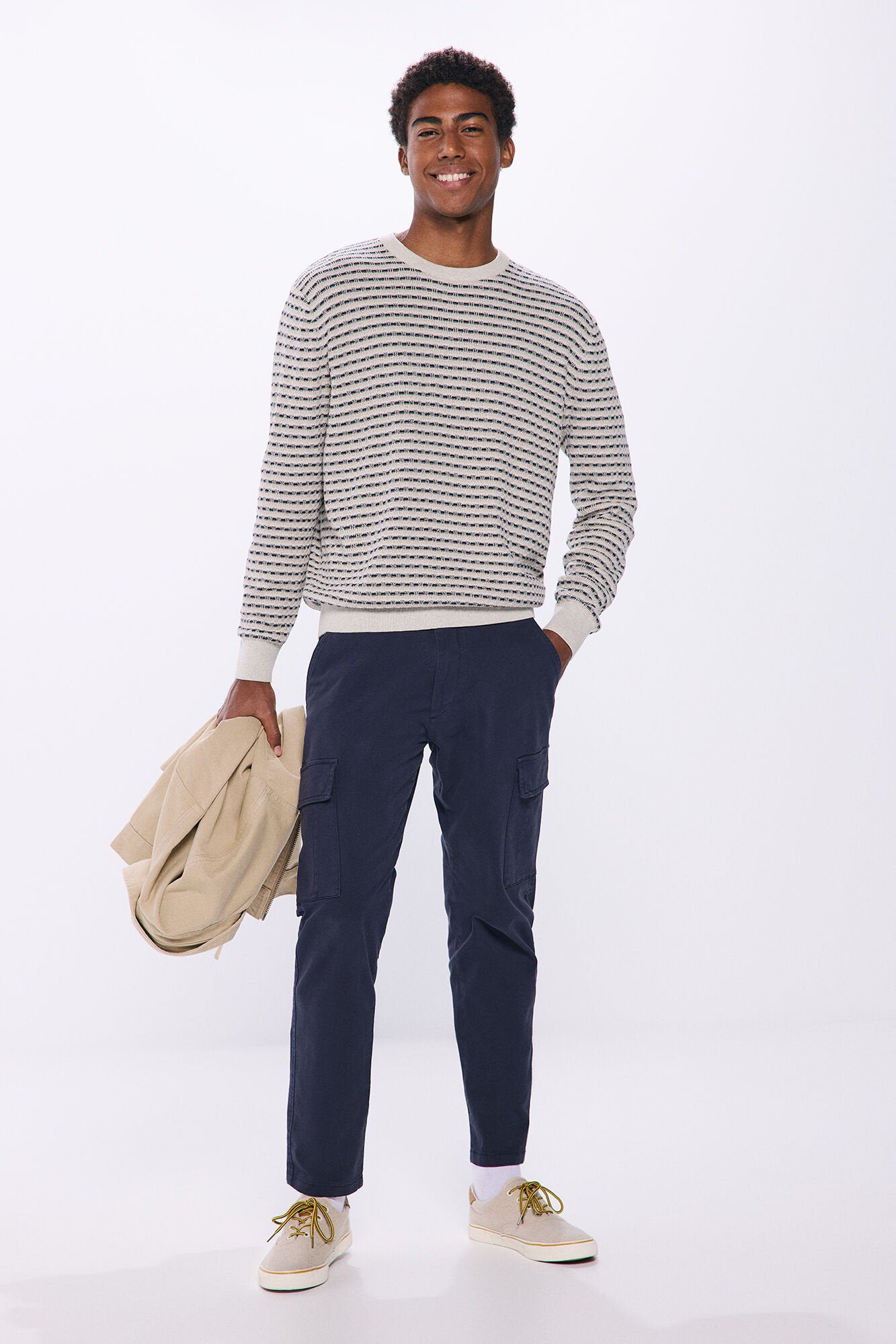 Bicolor Structure Jersey Top_1408820_11_03