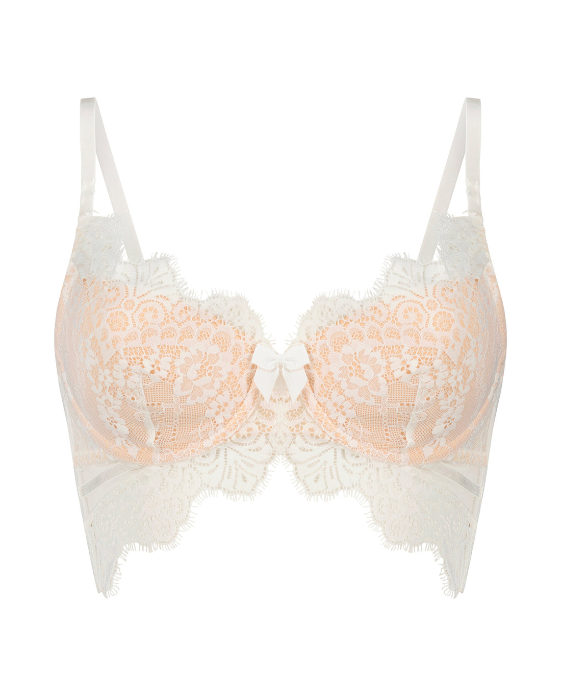 Marilee Bra With Lace Trim In Different Cup Sizes_141693_Snow White_01