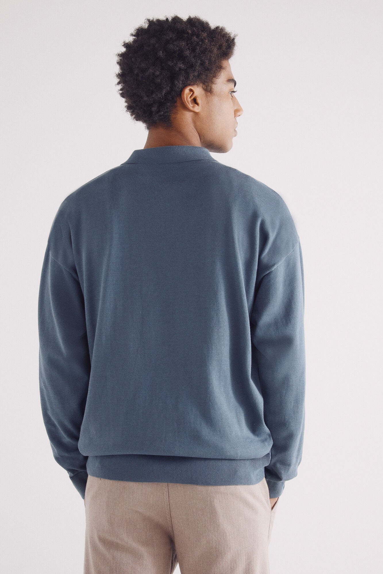 Springfield_Polo Shirt Neck Zip Fastening Jersey_1419682_83_05