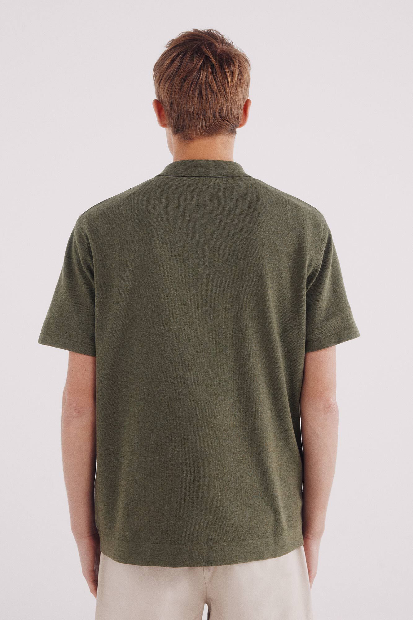 Springfield_Green_Short Sleeve Vertical Striped Cardigan_1422865_92_04