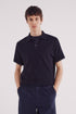 Springfield_Blue_Short Sleeve Jersey with Polo Shirt Neck Structure_1422866_10_01
