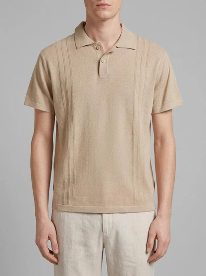Springfield Brown Men Link Structure Polo Shirt SKU: 1423129_35 Image 00