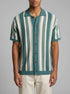 Springfield Blue Men Striped Button Cardigan SKU: 1423132_88 Image 00