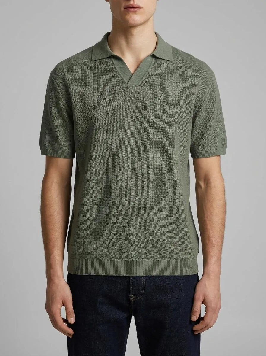 Springfield Green Men Link Structure Polo Shirt SKU: 1423133_28 Image 00