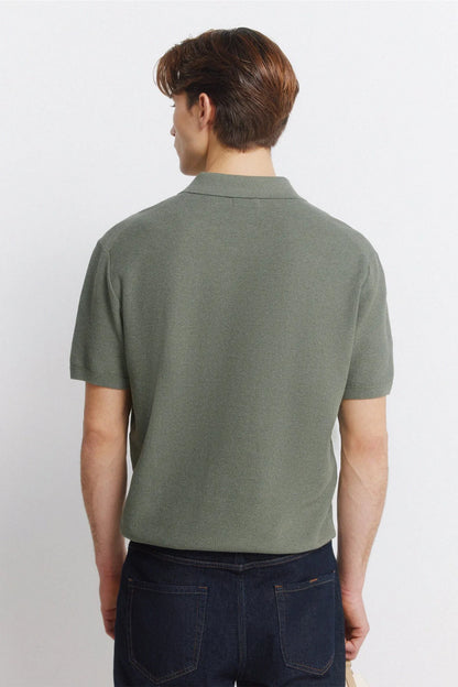 Springfield Green Men Link Structure Polo Shirt SKU: 1423133_28 Image 04