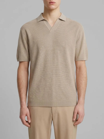 Springfield Brown Men Link Structure Polo Shirt SKU: 1423134_35 Image 00