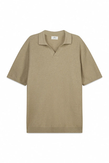 Springfield Brown Men Link Structure Polo Shirt SKU: 1423134_35 Image 05