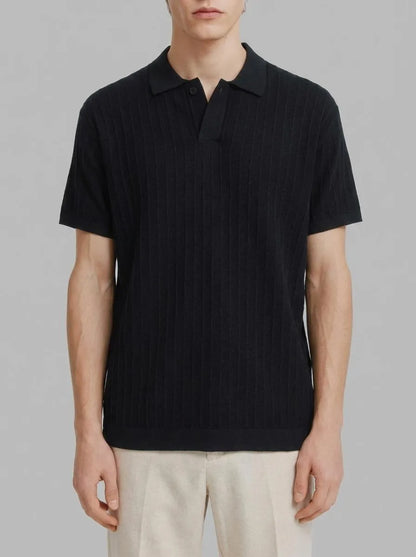 Springfield Blue Men Basic Structured Polo Shirt SKU: 1423135_11 Image 00