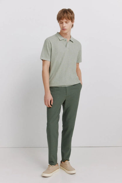 Springfield Green Men Basic Structured Polo Shirt SKU: 1423136_27 Image 02