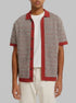 Springfield Orange Men Short Sleeve Link Structure Cardigan SKU: 1423140_65 Image 00