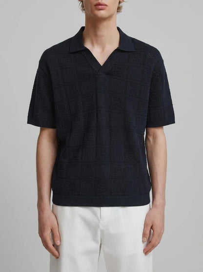 Springfield Blue Men Fantasy Structure Polo Shirt SKU: 1423153_11 Image 00
