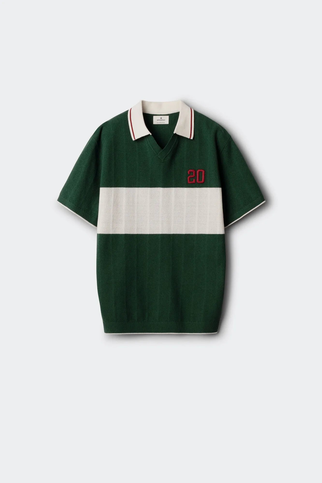 Springfield 0 Men Contrast Polo Shirt SKU: 1423155_24 Image 06
