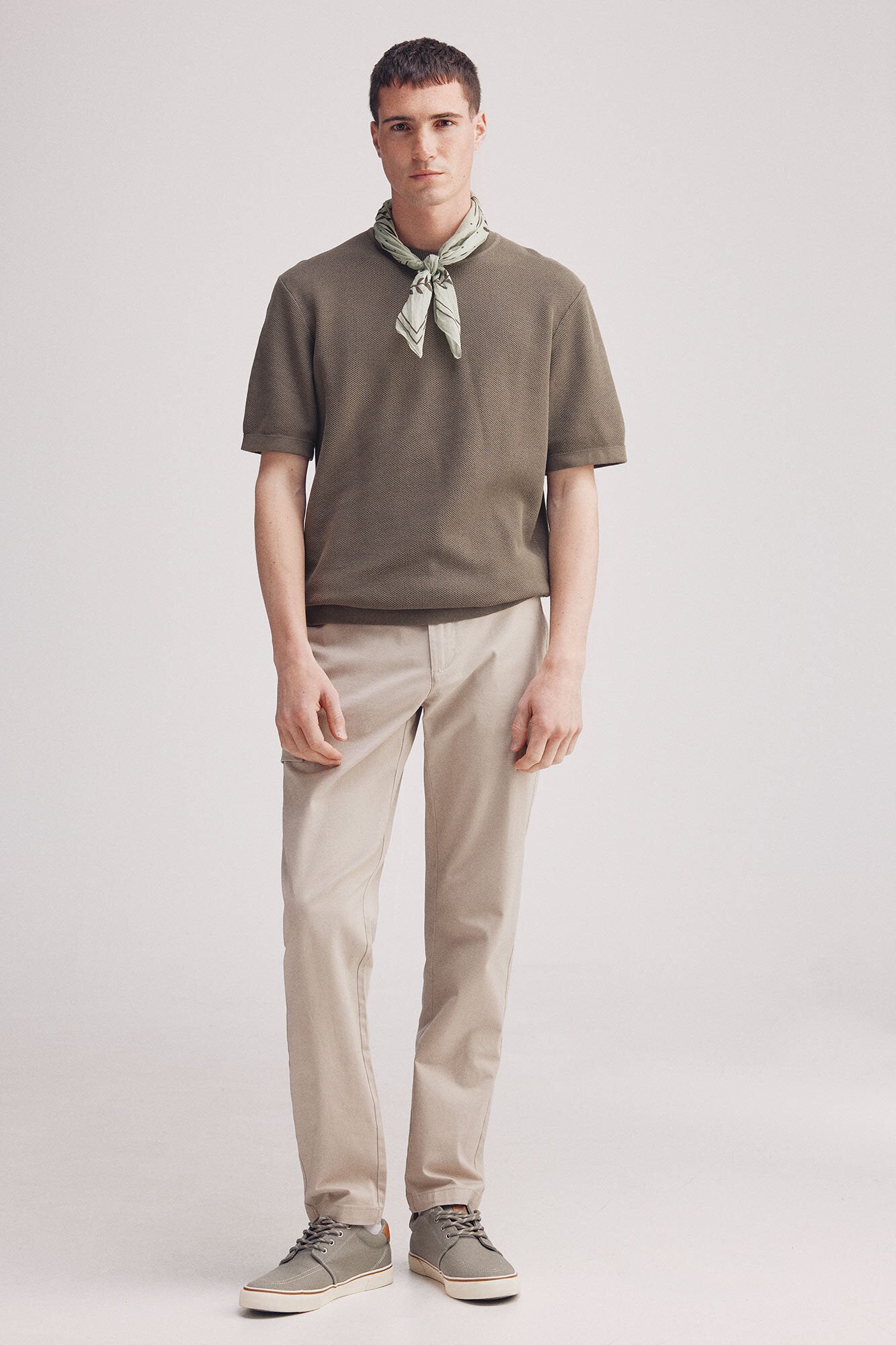 Springfield_Short-Sleeved Textured Jumper_1429161_91_03