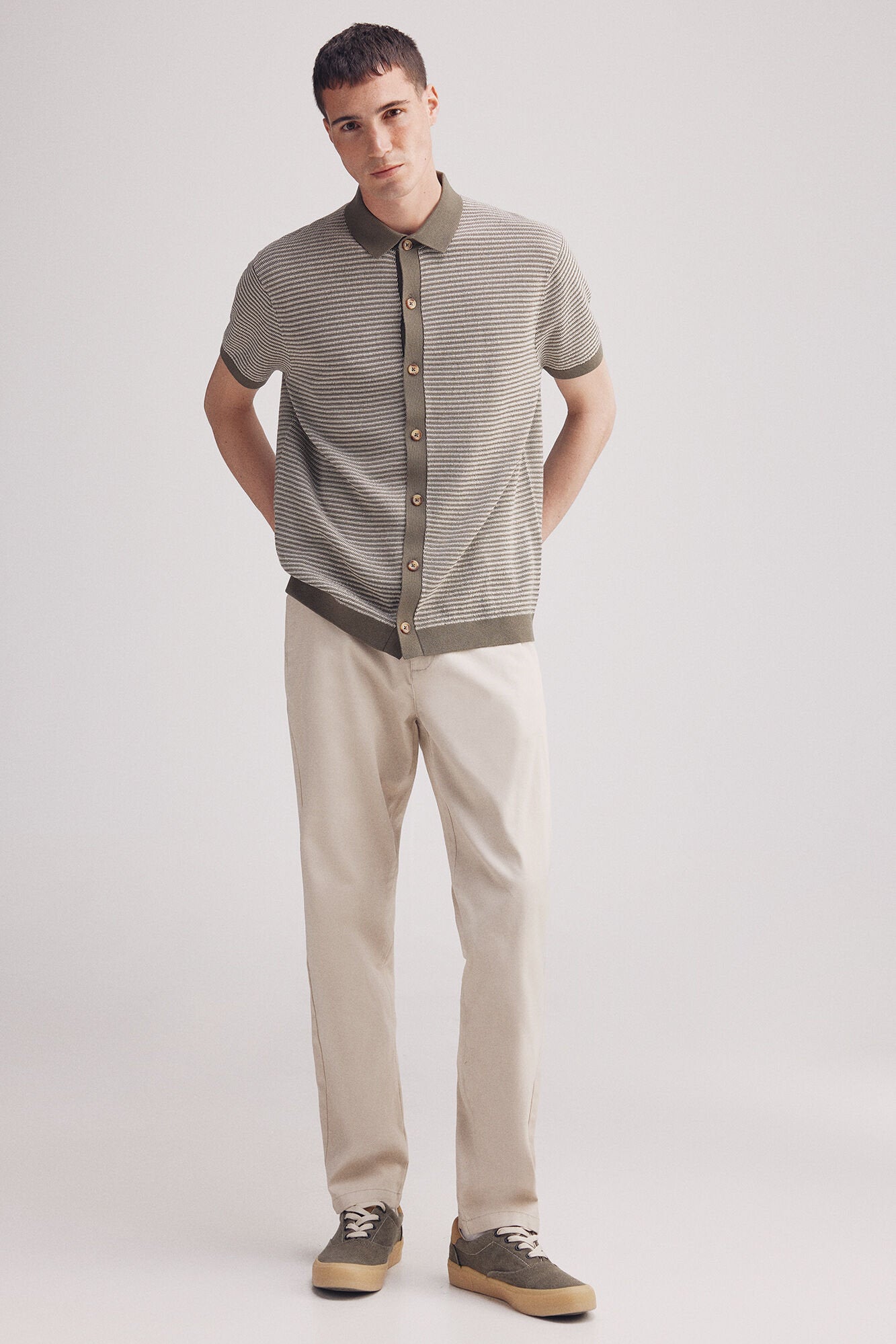 Springfield_Short Sleeve Structured Cardigan_1429163_91_04
