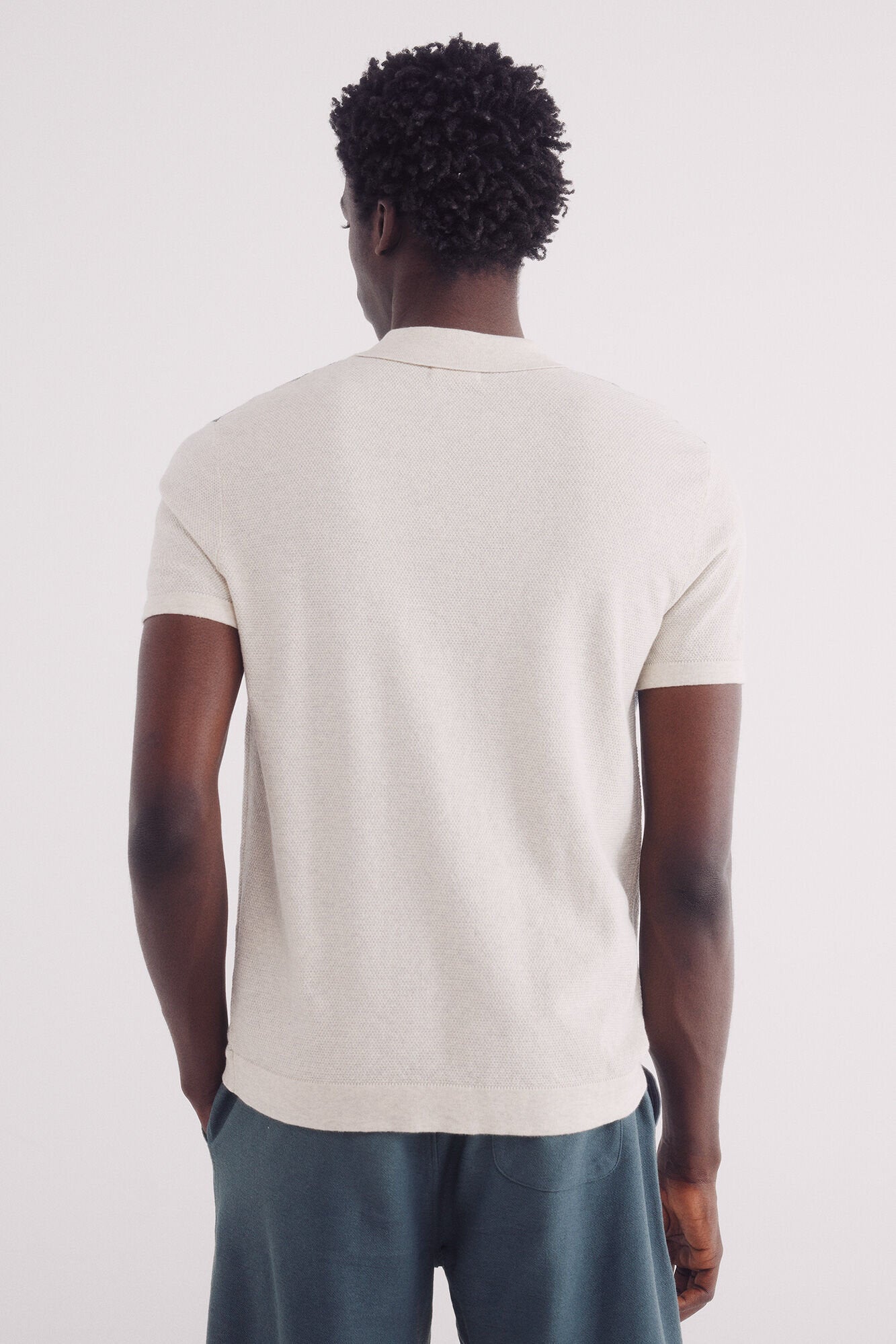 Springfield_Short-Sleeved Textured Jumper_1429166_48_03