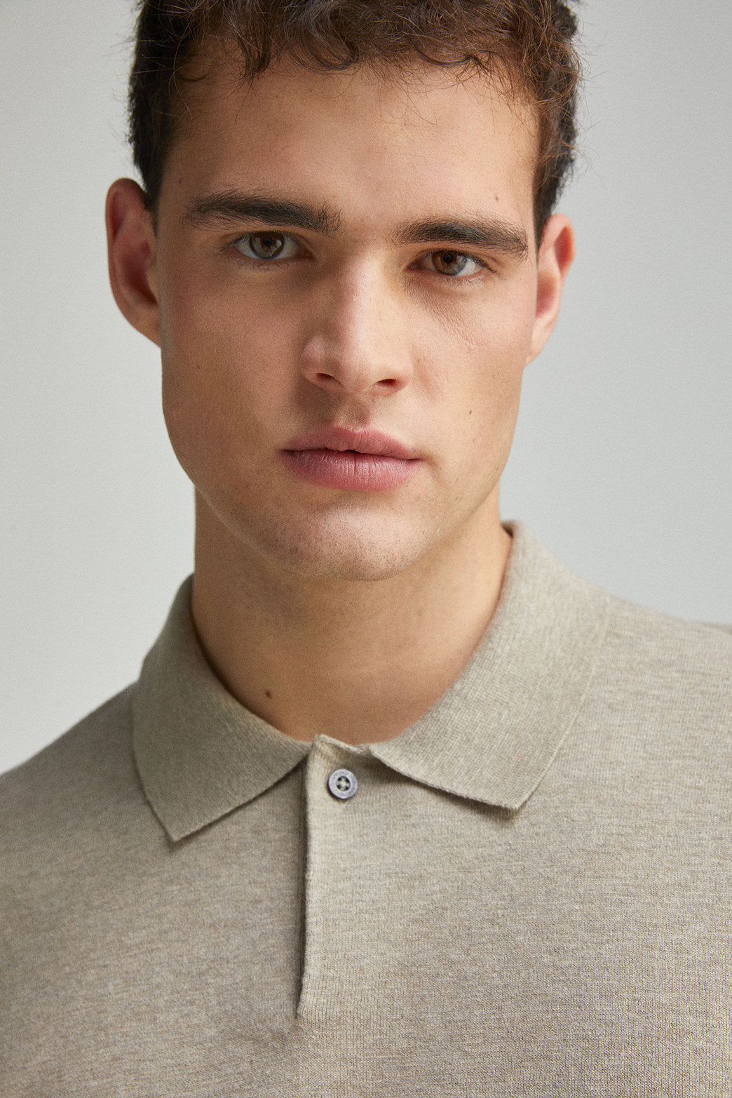 Springfield_Short Sleeve Jersey with Polo Shirt Neck Structure_1429169_36_02