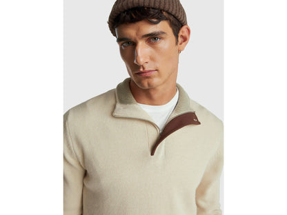 Benetton_Beige_Turtleneck in Wool Blend_1444U2022_152_04