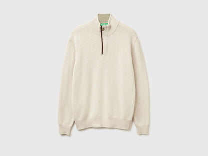 Benetton_Beige_Turtleneck in Wool Blend_1444U2022_152_05