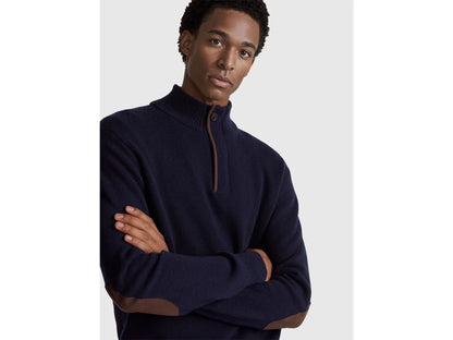 Benetton_Dark Blue_Turtleneck in Wool Blend_1444U2022_3C1_04