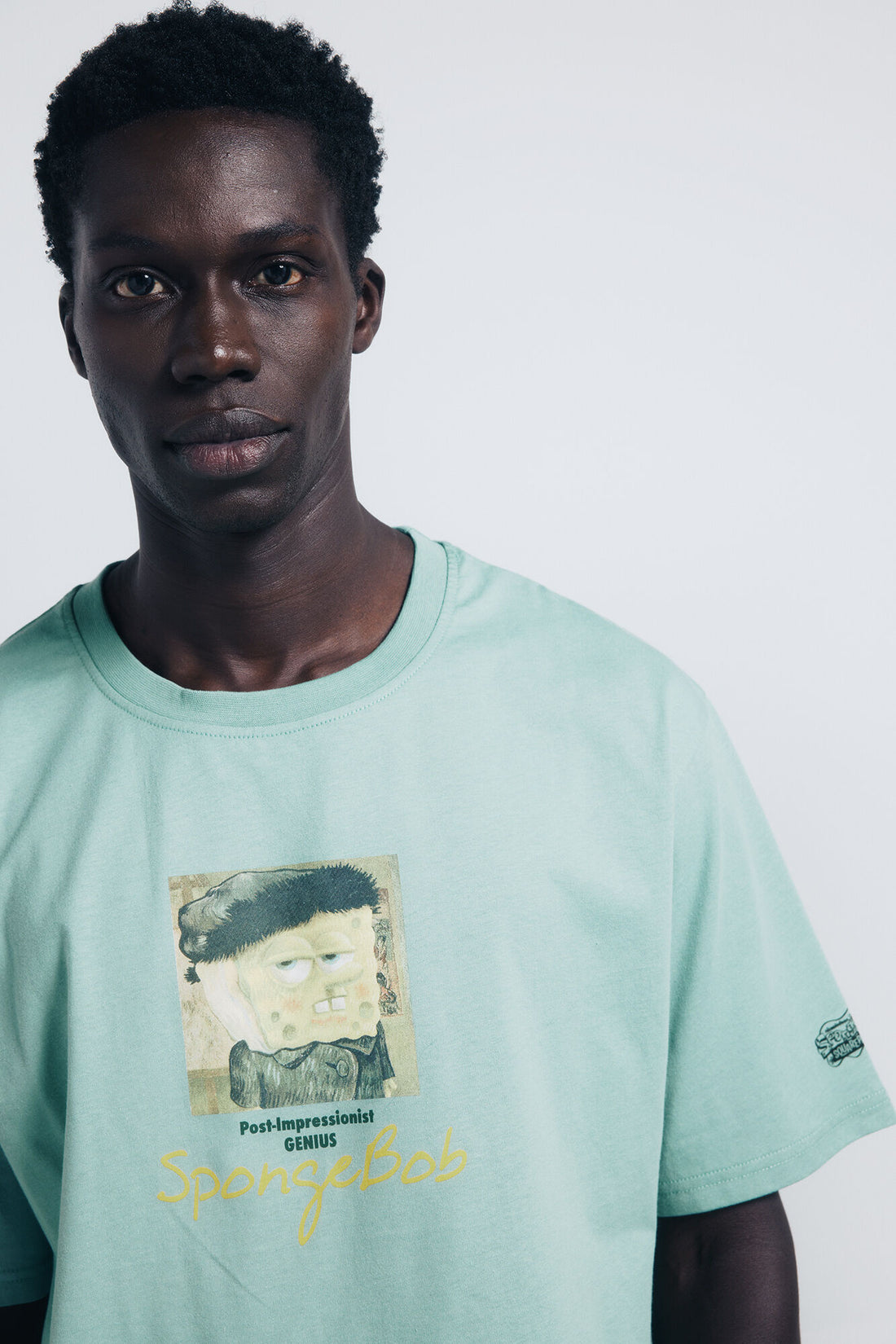 Springfield_Green_Spongebob Van Gogh T-Shirt_1452602_27_02