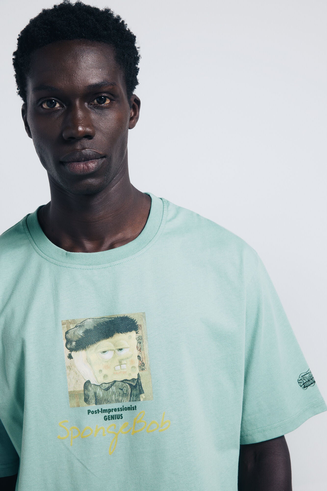 Springfield_Green_Spongebob Van Gogh T-Shirt_1452602_27_02