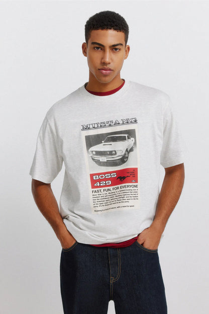 Springfield Gray Men T-Shirt Mustang Boss 429 SKU: 1453672_48 Image 01