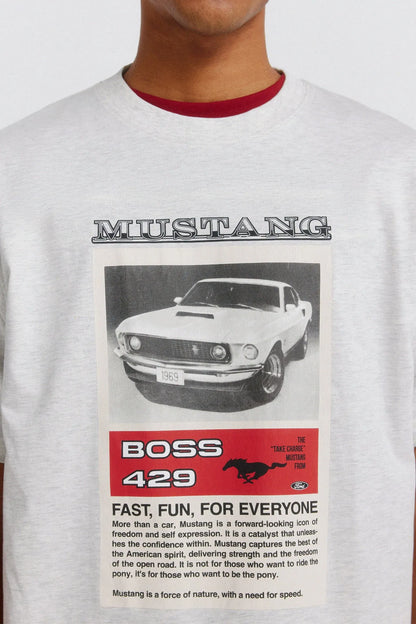 Springfield Gray Men T-Shirt Mustang Boss 429 SKU: 1453672_48 Image 02