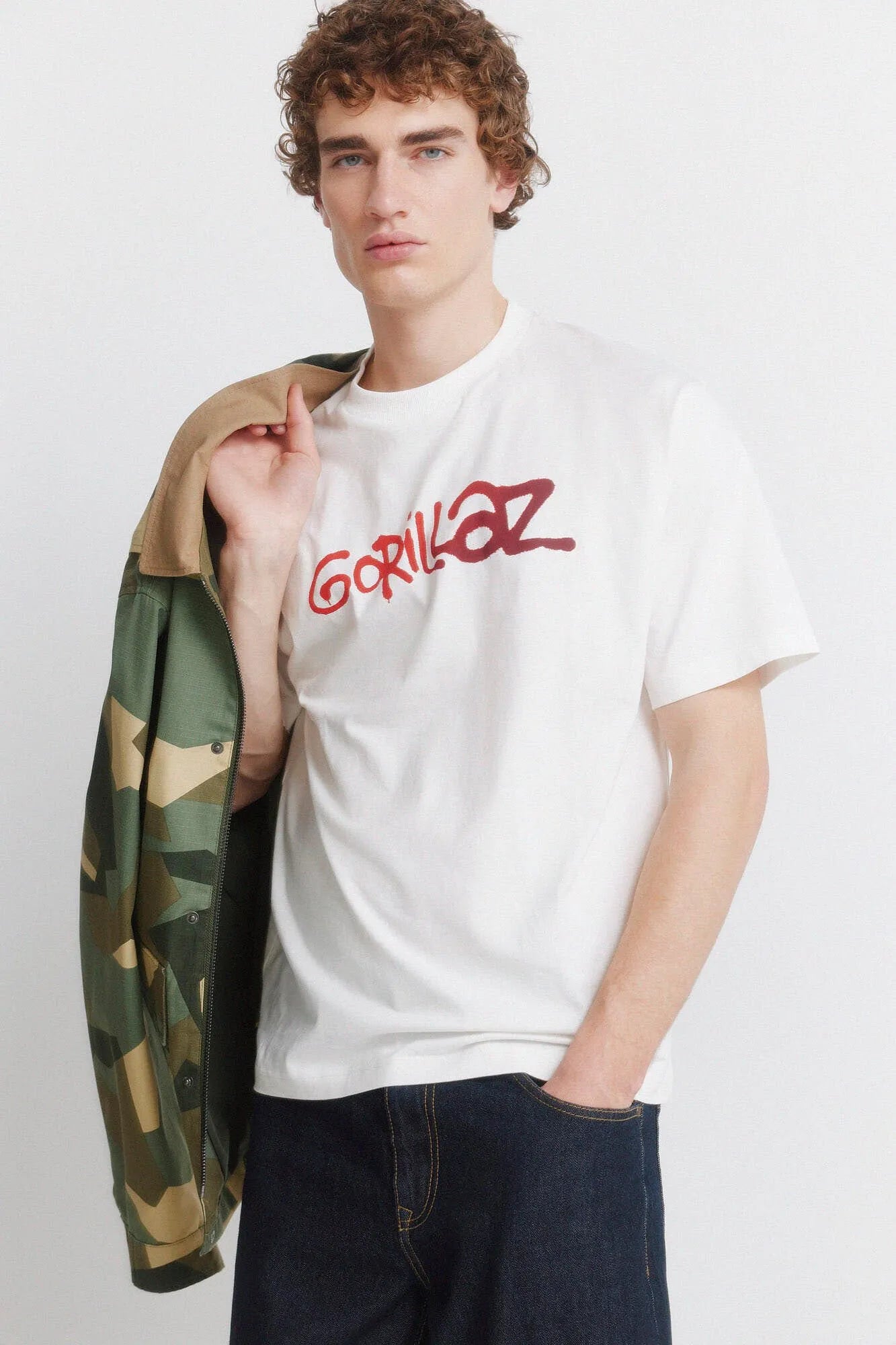 Springfield White Men T-Shirt Gorillaz SKU: 1453673_96 Image 01