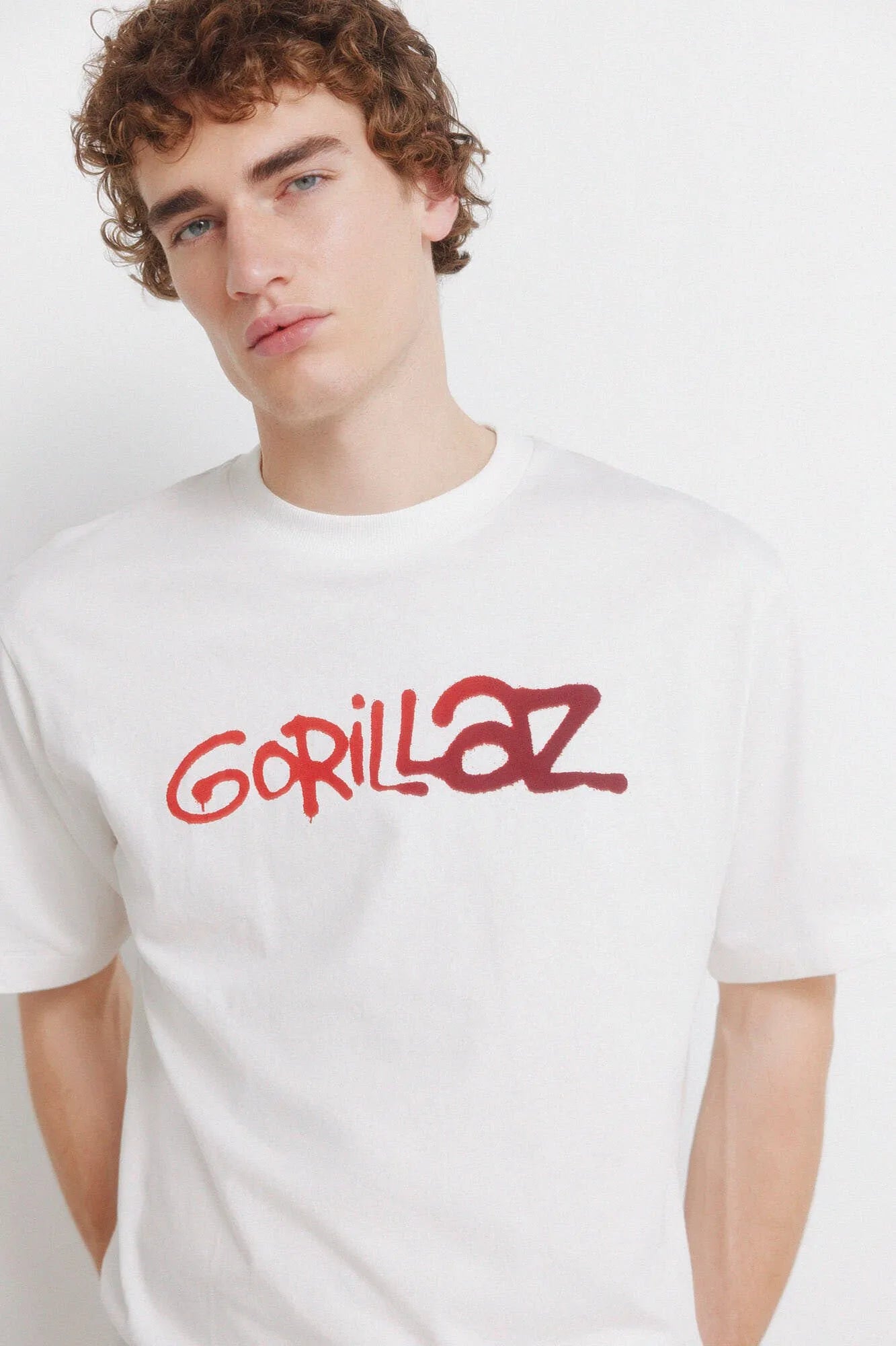 Springfield White Men T-Shirt Gorillaz SKU: 1453673_96 Image 04