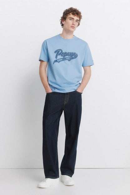 Springfield Blue Men Popeye T-Shirt SKU: 1453674_15 Image 03