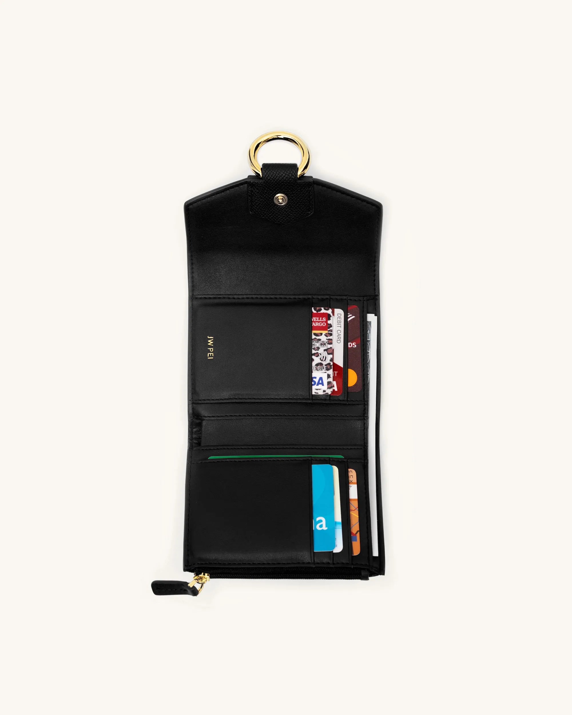 JW PEI_Black Grained Vegan Leather_Stella Wallet_148-1_Black Grained Vegan Leather_05