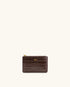 JW PEI Brown Croc Women Quinn Zipped Card Holder - Brown Croc SKU: 149-5_Brown Croc Image 01