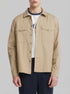 Springfield Beige Men Lightweight Pockets Overshirt Fit Overshirt SKU: 1503549_51 Image 00