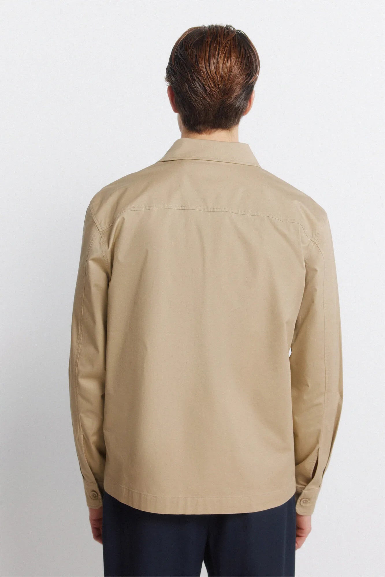 Springfield Beige Men Lightweight Pockets Overshirt Fit Overshirt SKU: 1503549_51 Image 06
