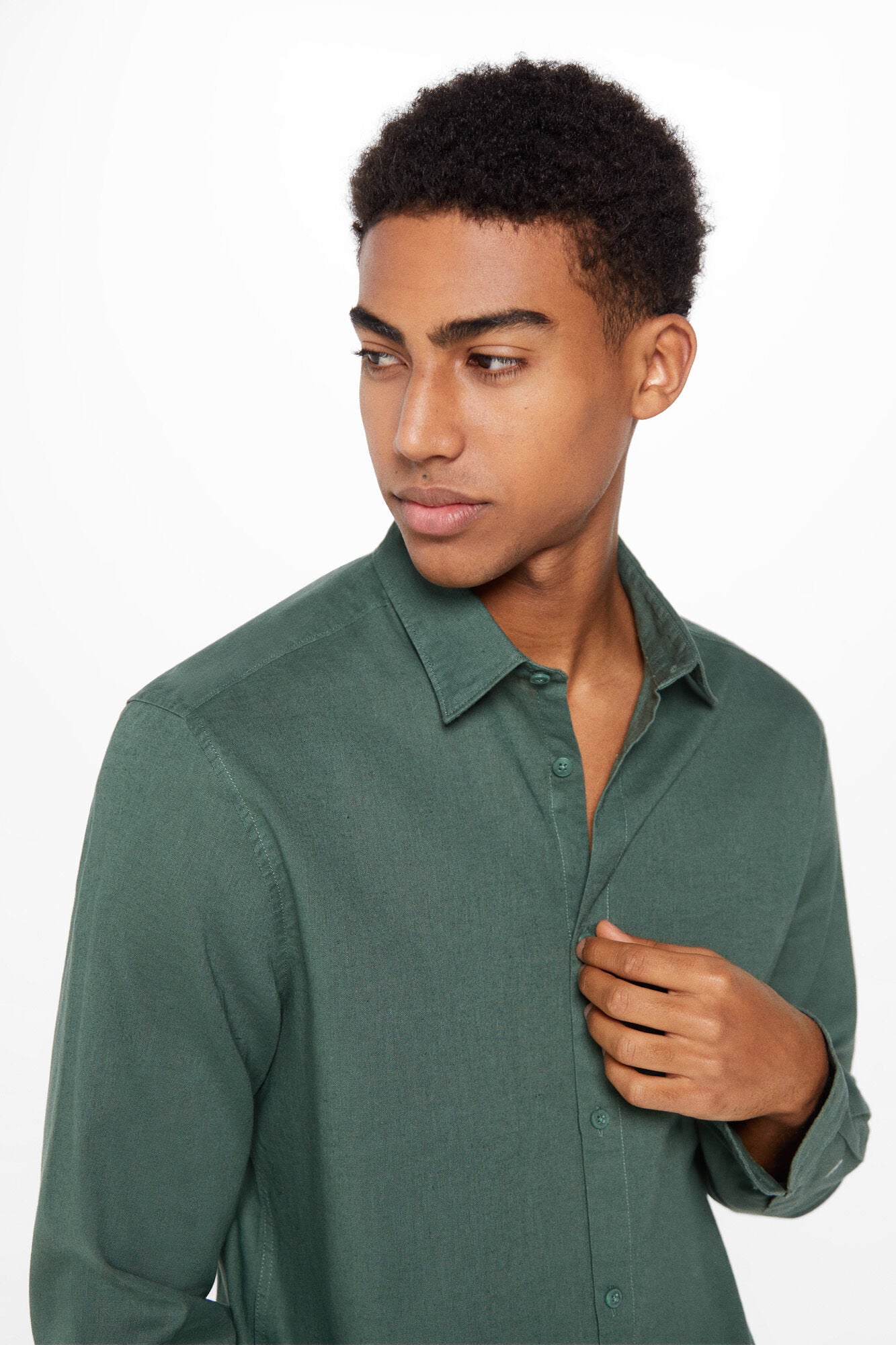 Linen Blend Button Down Shirt_1507731_21_02