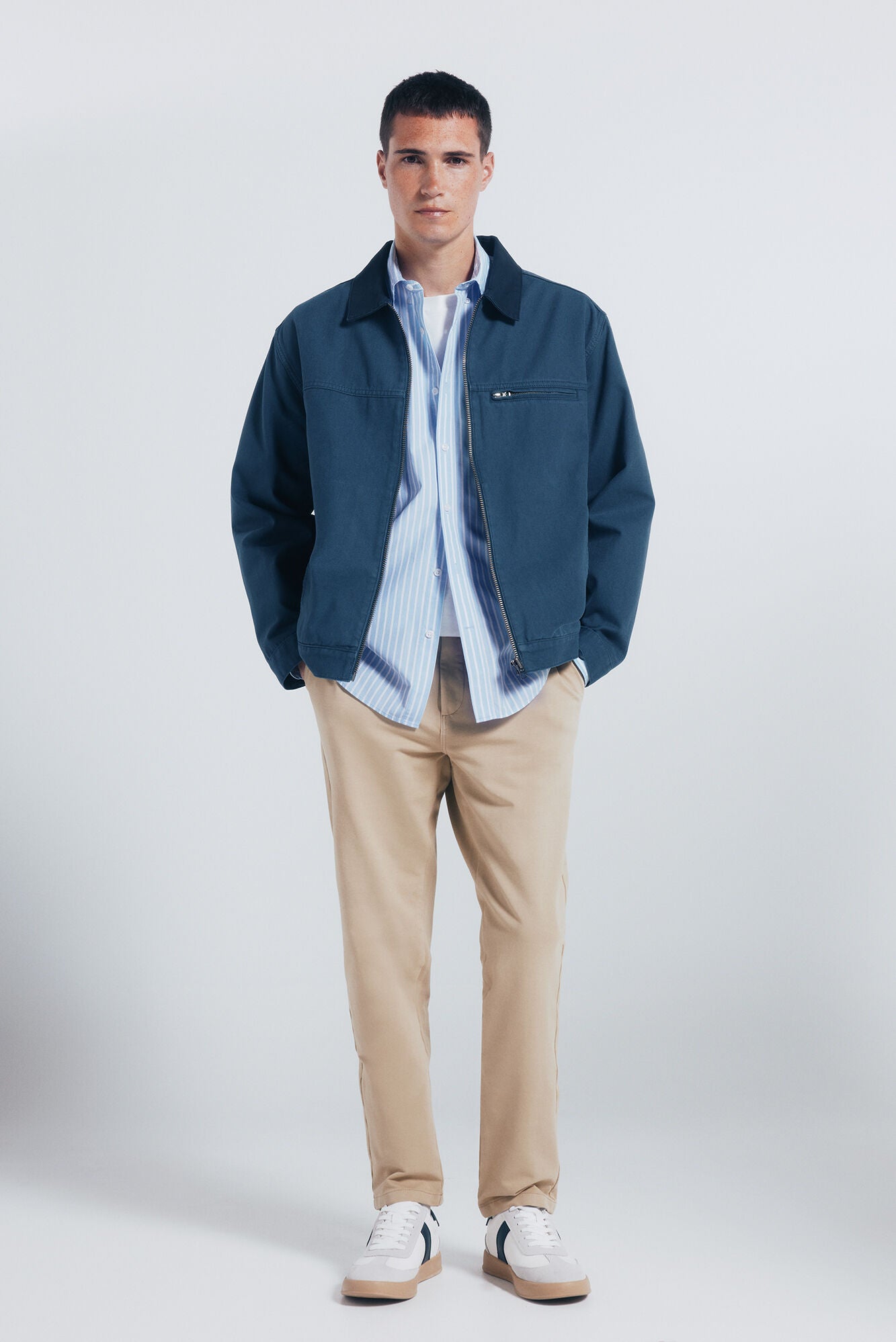 Springfield_Beige_Slim Fit Comfort Chinos_1552726_11_01