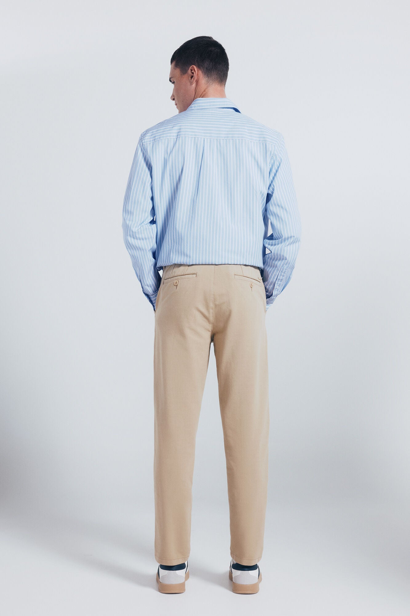 Springfield_Beige_Slim Fit Comfort Chinos_1552726_11_05