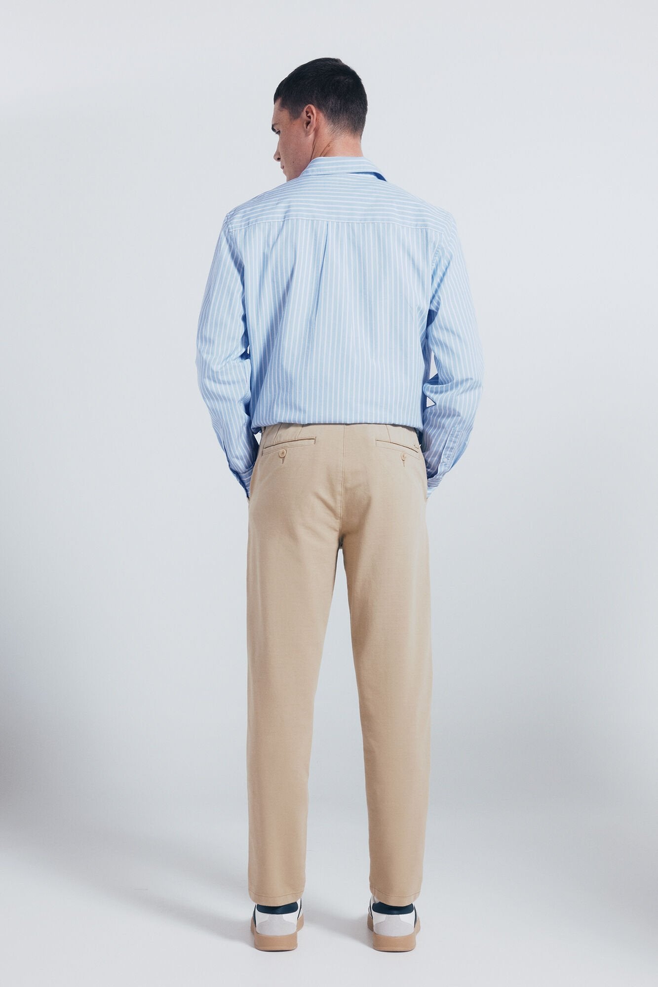 Springfield_Beige_Slim Fit Comfort Chinos_1552726_52_05
