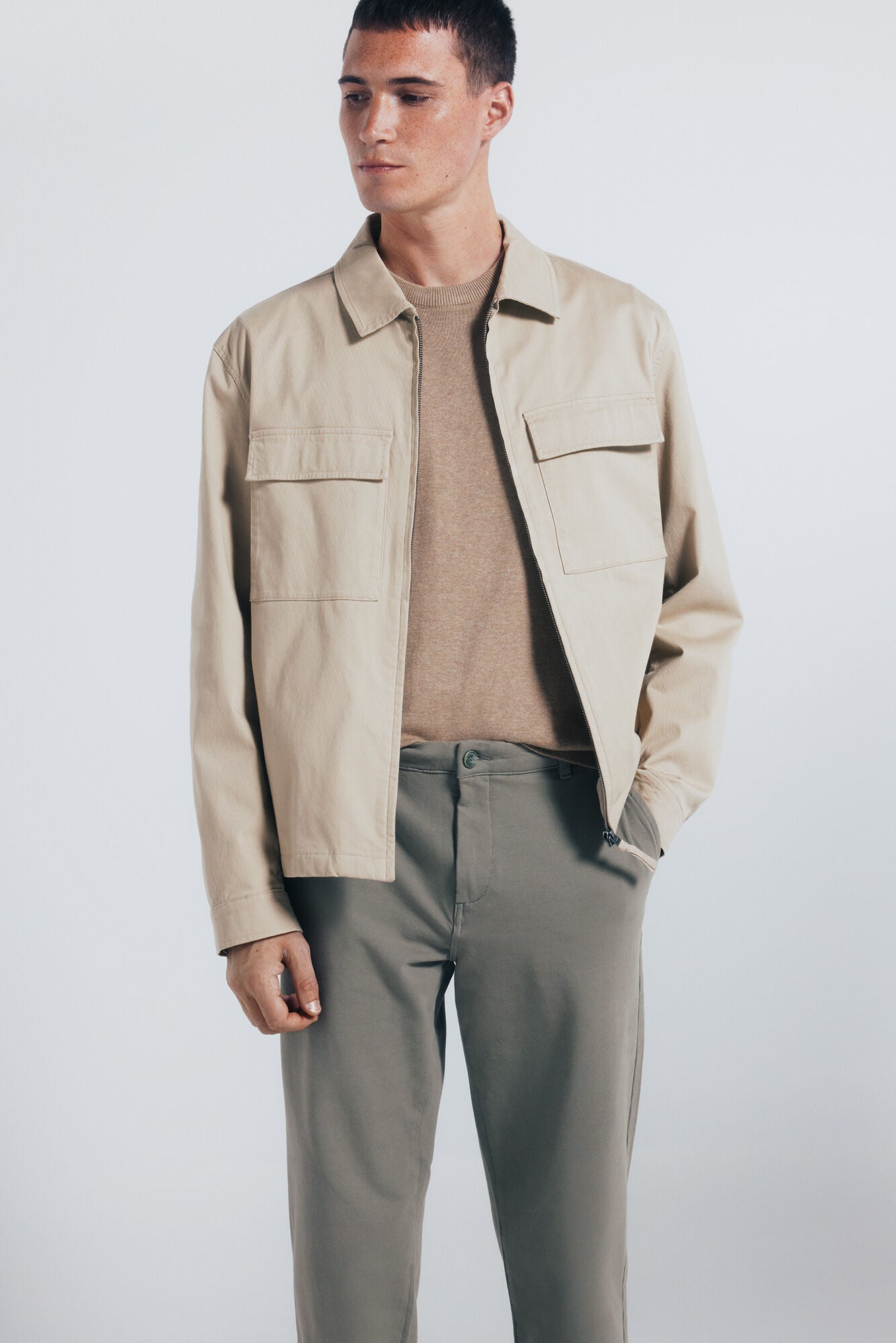 Springfield_Green_Slim Fit Comfort Chinos_1552726_93_03