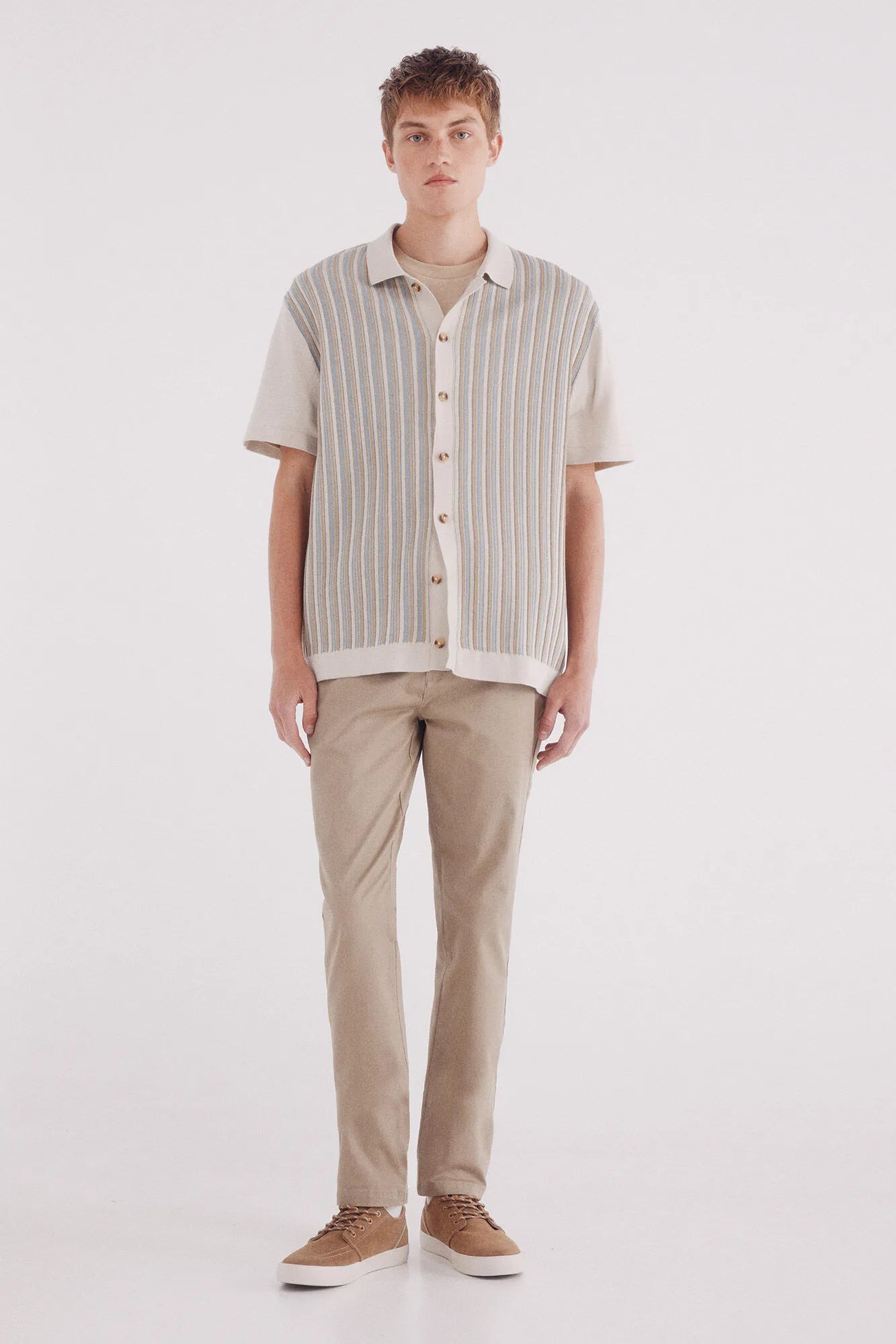 Springfield_0_Slim Fit Micro-Printed Chinos Pants_1552727_36_01