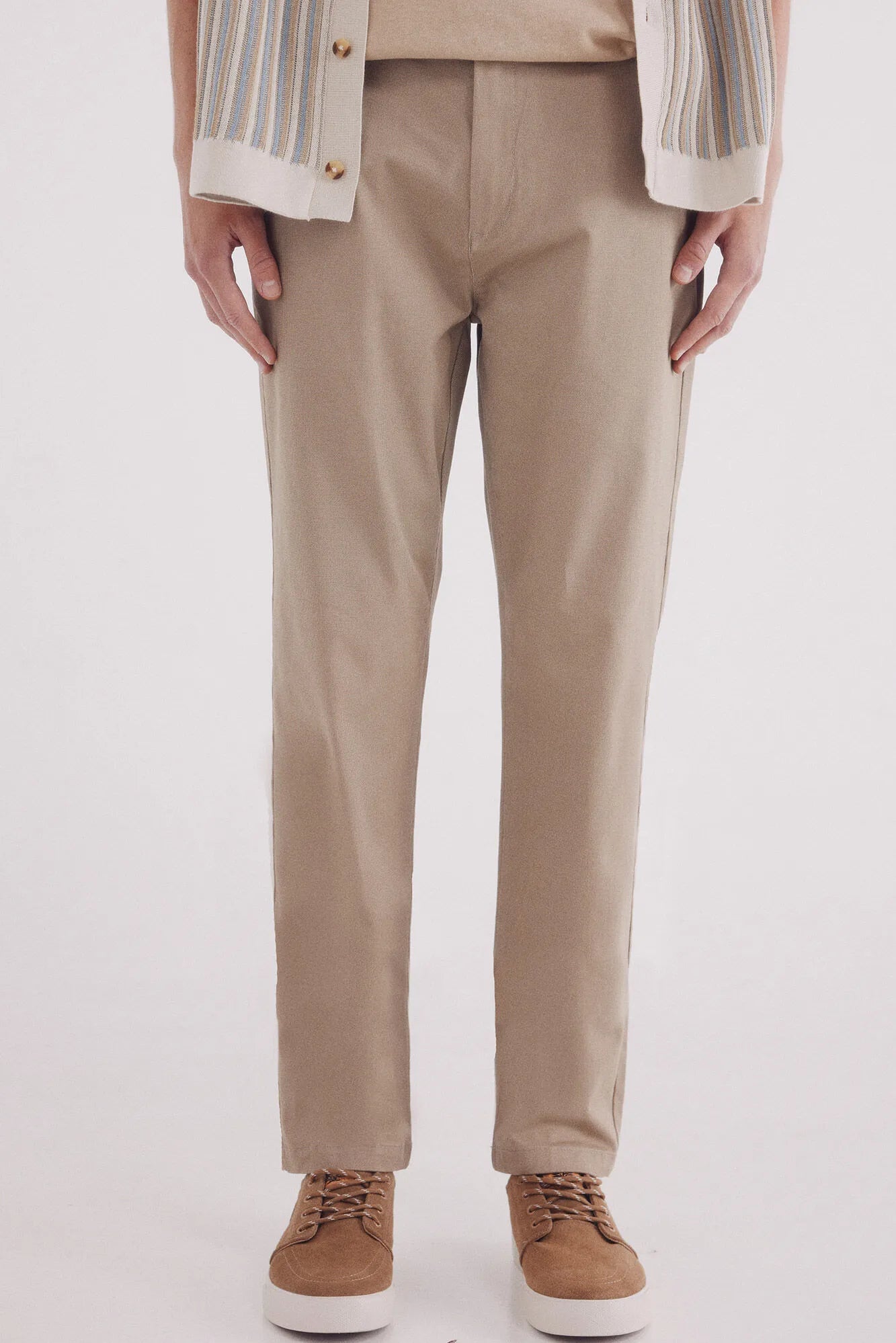 Springfield_0_Slim Fit Micro-Printed Chinos Pants_1552727_36_02