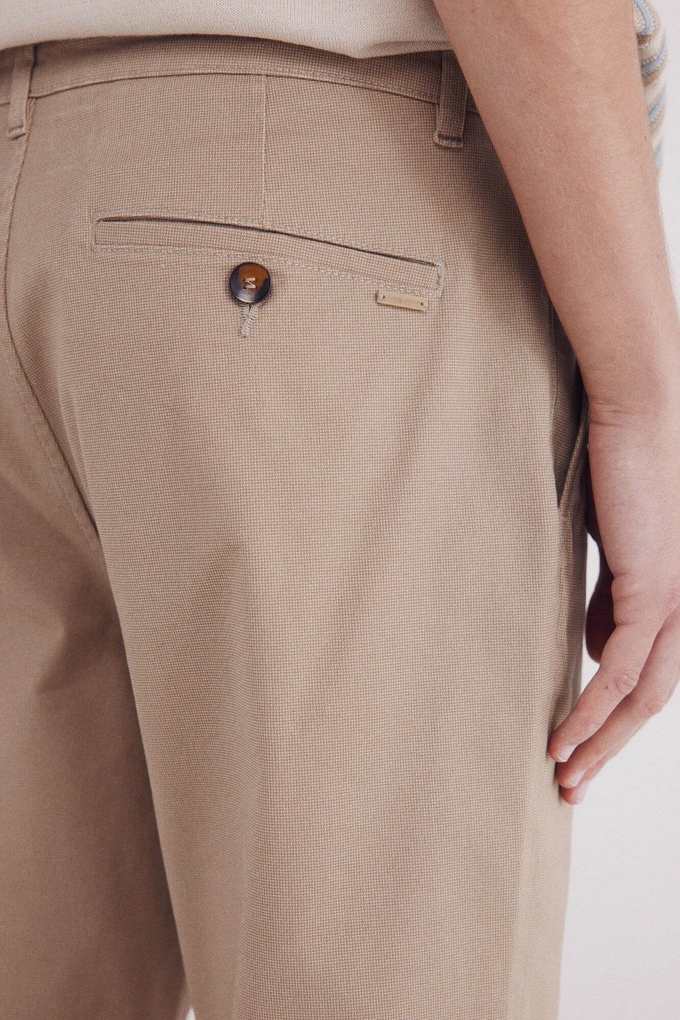 Springfield_0_Slim Fit Micro-Printed Chinos Pants_1552727_36_06