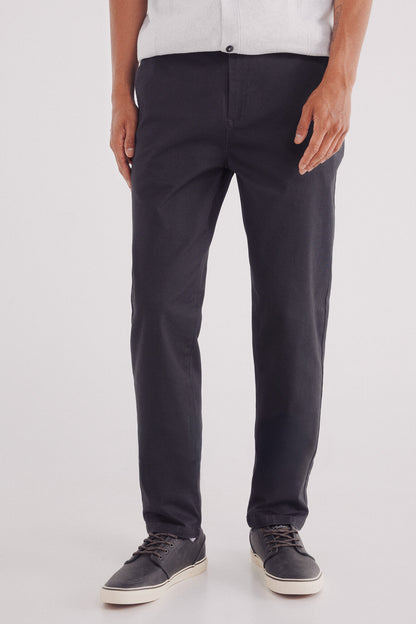 Springfield_Grey_Slim Fit Micro-Printed Chinos Pants_1552727_40_02