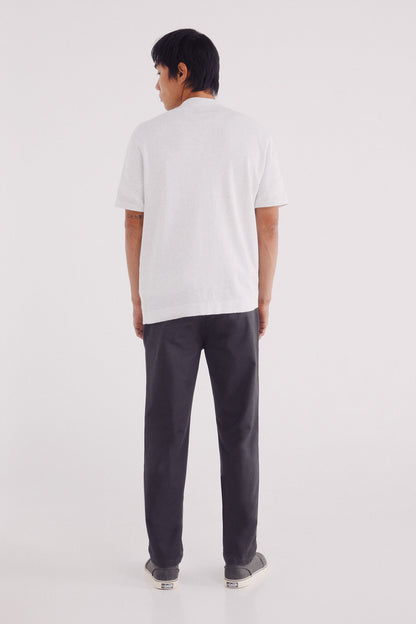 Springfield_Grey_Slim Fit Micro-Printed Chinos Pants_1552727_40_05