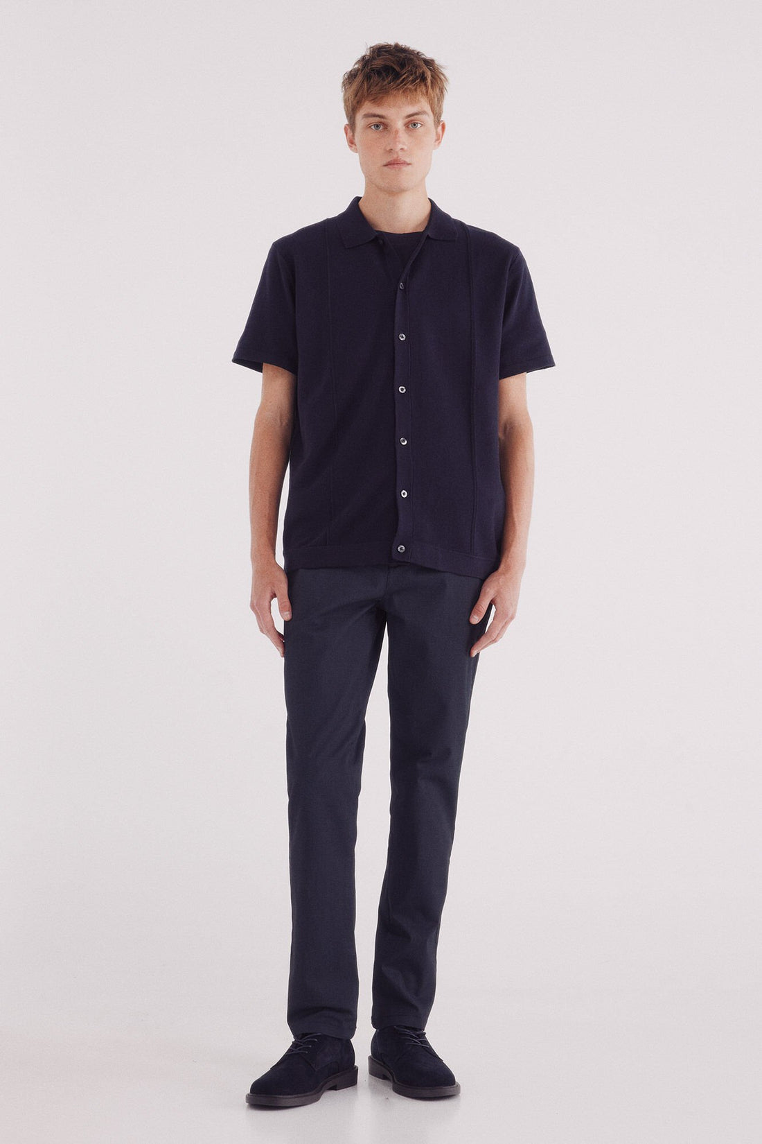 Springfield_Blue_Slim Fit Micro-Printed Chinos Pants_1552727_95_01