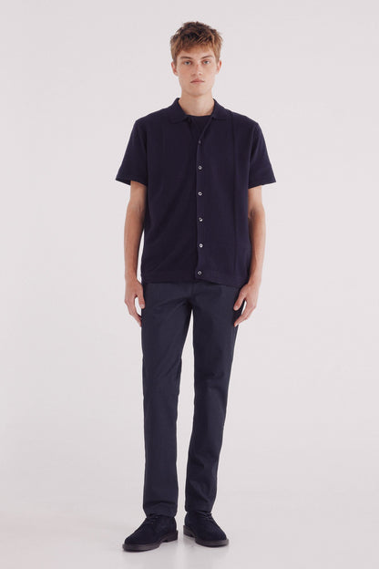 Springfield_Blue_Slim Fit Micro-Printed Chinos Pants_1552727_95_01