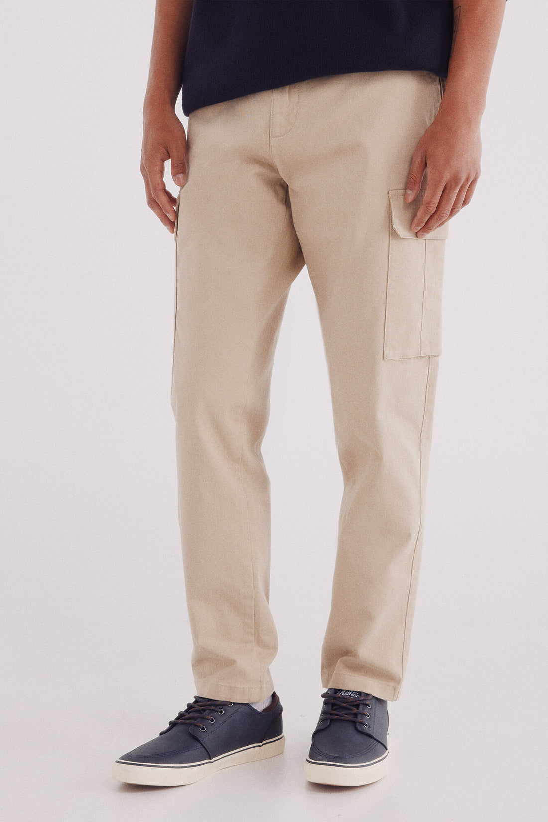 Springfield_Beige_Slim Fit Cargo Trousers_1552730_51_02