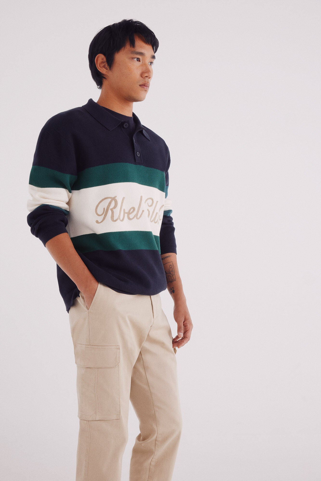 Springfield_Beige_Slim Fit Cargo Trousers_1552730_51_03