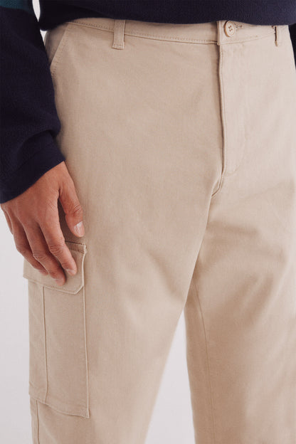 Springfield_Beige_Slim Fit Cargo Trousers_1552730_51_04