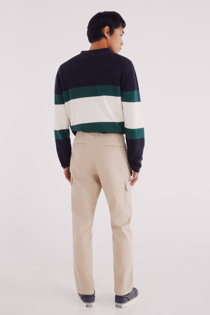 Springfield_Beige_Slim Fit Cargo Trousers_1552730_51_05